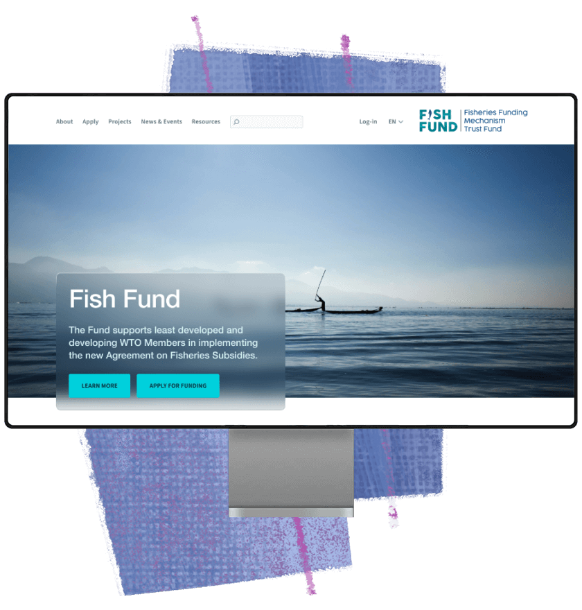 Climate initiative website for an international organisation