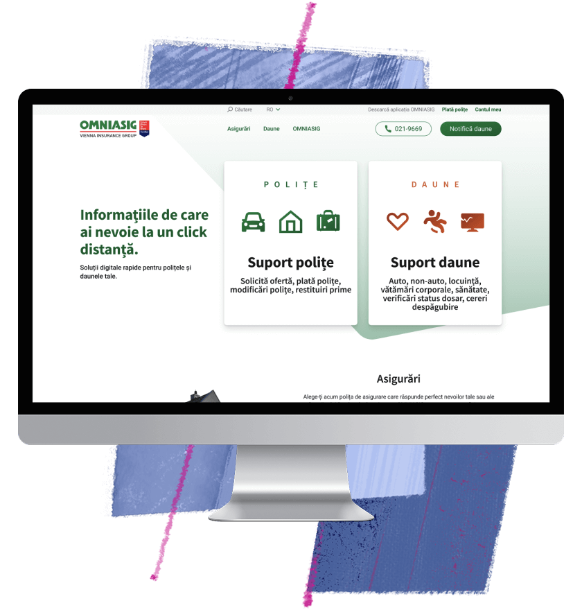 Corporate website for a leading regional insurer